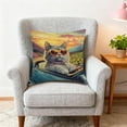 thumbnail image 4 of Linen Pillow Cover for Couch and Bed | Decorative Cushion Case with Invisible Zipper | Washable Square Throw Pillowcase for Living Room, Bedroom, or Outdoor Use | Machine Washable Home Decor, 4 of 6