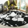 thumbnail image 2 of SAFAVIEH Modern Art MDA621B Handmade Black / Ivory Rug, 2 of 7