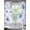 Blue Purple White, variant on Purple Blue Spring Floral Sheer Curtains 63 Inch Length 2 Panels Set, Summer Flowers Botanical Voile Window Treatment Rod Pocket Curtains Sheers Drapes for Bedroom/Living Room/Kitchen 52x"63"x2