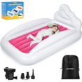 thumbnail image 1 of Cama inflable de viaje para niños pequeños USHMA con doble cara, 1 of 7