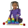 thumbnail image 4 of Melissa & Doug Geometric Stacker - Wooden Educational Toy, 4 of 7