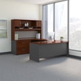 thumbnail image 2 of Series C 72W Left Hand Bow Front U Desk Set in Hansen Cherry - Engineered Wood, 2 of 8