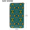 thumbnail image 5 of Seamless Wallpaper Pattern Green Drawing Personalized Leather Zipper Printed Clutch Bag Wallet Card Large Capacity Long Purse For Women, 5 of 5