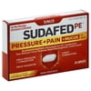 Sudafed PE Sinus Pressure + Pain + Mucus and Congestion Relief, 24 ct