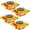 Yellow, variant on Garvee 4Pcs Wheel Dolly,6 Ton Heavy Duty Machinery Moving Skate with 360°Rotation Anti-skid Cover & Wheels for Workshops,Warehouses