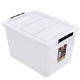 thumbnail image 6 of Idomy 4-Pack  70 L Large Clear Storage Boxes, Plastic Latching Boxes with Wheels, 6 of 7