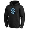 thumbnail image 2 of Men's Black Seattle Kraken Primary Team Logo Pullover Hoodie, 2 of 3
