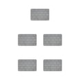 thumbnail image 2 of Maytalsory Quick-drying Bathroom Rugs Exquisite Crafted For Easy Cleaning Toilet Rugs Bath Mat Carpets Grey 5PCS, 2 of 6
