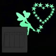 thumbnail image 4 of 9pcs Luminous Stickers Switch Stickers Creative Cat Fluorescent Stickers Waterproof Mural Decorative Wall Stickers Decorations, 4 of 5