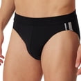 thumbnail image 2 of SCHIESSER Calzoncillos para Hombres, Paquete de 3 - Rio Slip 95/5, Algodón Estirado, Rayas laterales Negro L (Large), 2 of 5