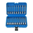 thumbnail image 1 of 20 piezas de zócalo de bits hexadecimal SAE estándar y métricos multifuncionales con adaptador de estuche de almacenamiento de 3/8 pulgadas para, 1 of 8
