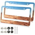 thumbnail image 2 of Coolnut Monument Valley 2 Holes Car License Plate Frames 2PCS, Car License Plate Holder with Screw Caps Cover Set Automotive Exterior Parts Decoration for US Vehicles, 2 of 7