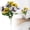 C, variant on Artificial Pansy Flower Bouquet, Artificial Flowers for Outdoors, Realistic Silk Pansies for DIY Crafts, Stage & Home Decor, UV Resistant for Indoor Outdoor Garden Decor, 12.2inch