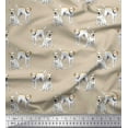 thumbnail image 1 of Soimoi Polyester Crepe Fabric Labrador Dog Decor Fabric Printed Yard 52 Inch Wide, 1 of 3