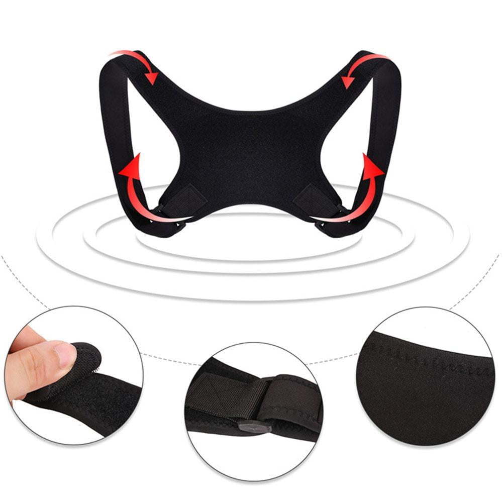 Posture Corrector Men Support Back Shoulder Pro Brace Belt Adjustable Women Kids K4D4