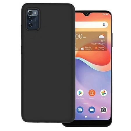 Phone Case for Zmax 5G / Consumer Cellular Zmax 5G (Z7540) Flexible Gel Cover (Gel Black )