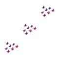 thumbnail image 4 of ZheElen 7pcs/set Colorful Butterflies Clips For Teenager Women - Fashionable And Exquisite Craftsmanship pink4.5cm 3Set, 4 of 6