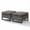 Gray/Gray, variant on Giantfurnni Outdoor Patio Ottomans,All-Weather Wicker Ottomans Set of 2 with Cushions,Patio Footrest for Balcony Deck Porch Poolside,Gray Wicker