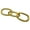 Gold, variant on Bergamo Art 12" Decorative Handmade Aluminum Modern Chain Sculpture in Nickel