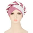thumbnail image 5 of Prolriy Turbans for Women, Women Braid Turban Hats Cap Hair Bonnet Head Scarf Wrap Cover Head Wraps Hats for Women Pink One Size, 5 of 6