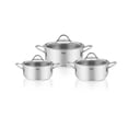 thumbnail image 1 of Discount World HD-CS-3217 Ferro Set de Pot en Acier Inoxydable & 44; Crème - 3 Pièces, 1 of 1