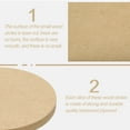 thumbnail image 4 of Uxcell 2pcs 4 Inch Wood Circles for Crafts, 0.31 Inch Thick Unfinished Blank Wooden Rounds Slice Cutouts, 4 of 7