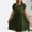 Army Green, variant on Summer Xqxayjr Women's Casual Linen Cotton Tshirt Knee Length Midi Flowy Dress Under $5 Summer Spring Short Sleeve Graduation Dresses Crewneck Holiday Outfits Bridal Shower Dresses