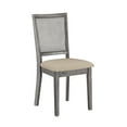 thumbnail image 3 of Weston Home Farmhouse Rattan Back Dining Side Chairs, Antique Grey (Set of 2), 3 of 9