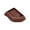 Reddish Brown, variant on Split Design Turtle Bathing Bowl, Pet Water Dish & Soaking Pool with Textured Base for Tortoise and Lizards