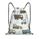 thumbnail image 1 of Fotbe Tractor and Dumper Bolsa Mochila con Cordón Estampada, Bolsa de Gimnasio Deportiva, Bolsa Cinch, Bolsa con Cordón para Hombres y Mujeres-Medium, 1 of 6
