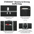 thumbnail image 3 of Foldable Duffle Bag for Travel - 30 inch / 75L Large Spare Travel Duffel Bag Lightweight with Trolley Sleeve - Black, 3 of 7