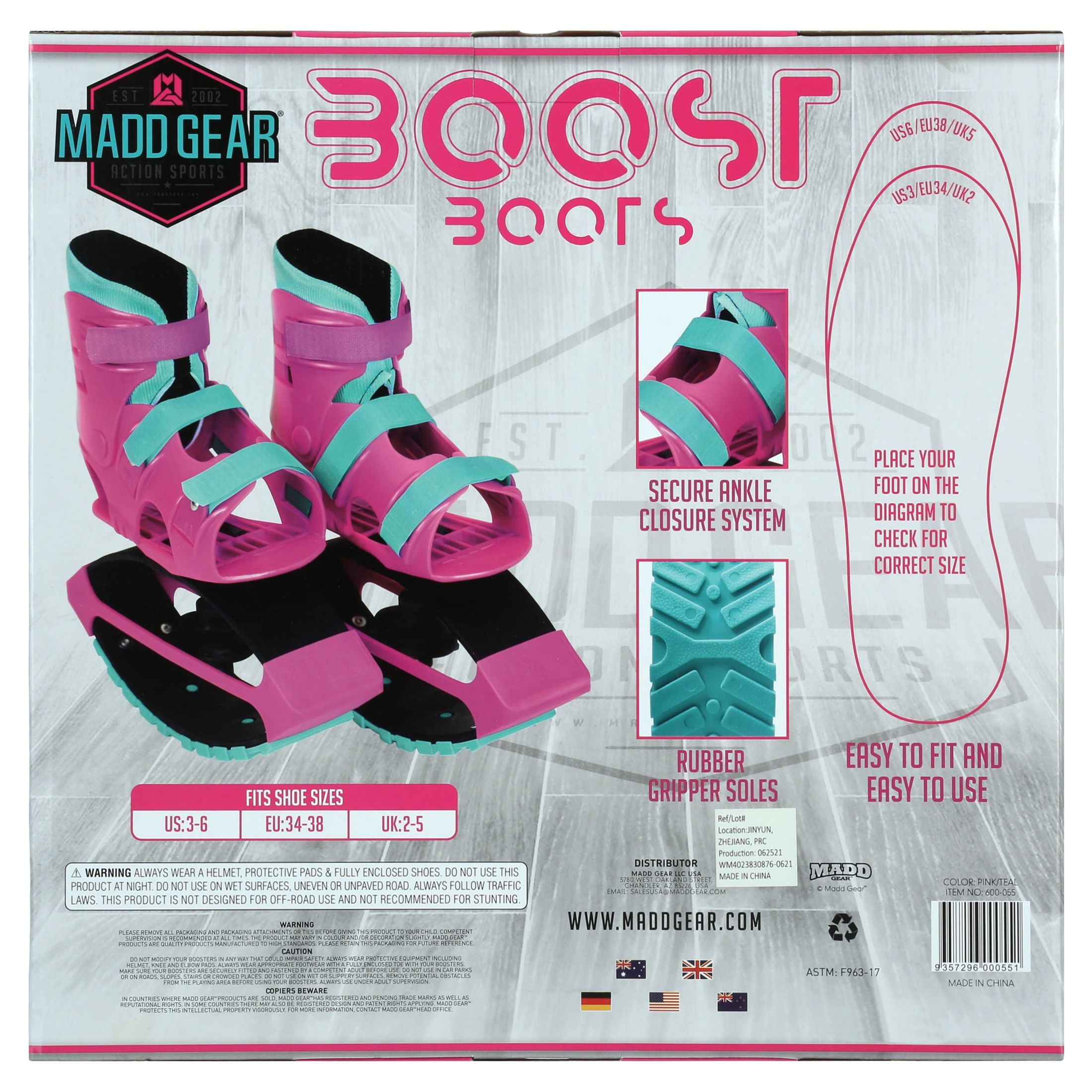 Madd Gear Light-Up Boost Boots - Purple/Teal - image 13 of 14