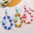 thumbnail image 2 of Rubber Bead Key Chain with Candy Ball Bead Chain: A Playful Accessory, 2 of 7