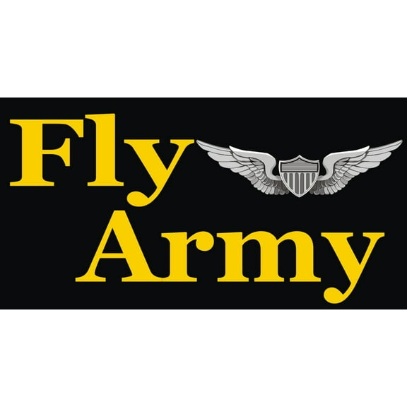 4 Inch Fly Army Aviator Decal Sticker