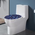 thumbnail image 3 of ZIATUBLE Galaxy Dragonfly Toilet Lid Seat Cover Elongated Toilet Seat Covers for Bathroom Oval Toilet Lid Covers Decorative Toilet Seat Covers Lids Fits Most Toilet Lids, 3 of 6