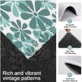 thumbnail image 3 of Teal Daisy Flower Pattern Kitchen Rugs Sets Of 3,Kitchen Runner Rugs Non Skid Washable,Decorative Kitchen Floor Mats for Kitchen,Sink,Laundry,17"x30"+ 17"x47" + 17"x59", 3 of 6