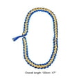 thumbnail image 2 of Uxcell 47 inch Graduation Leis 1 Pcs Graduation Ribbon Leis Graduation Money Leis Class Bright Color DIY Blue and Gold, 2 of 5