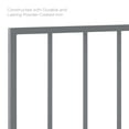 thumbnail image 6 of Headboard, Twin Size, Metal Steel, Grey Gray, Modern Contemporary Urban Design, Bedroom Master Guest Suite, 6 of 7