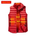 thumbnail image 4 of Herrnalise Outdoor Warm Clothing Heated For Riding Skiing Fishing Charging Via Heated Coat With Pocket Red, 4 of 4
