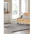 thumbnail image 5 of Unique Loom Comfort Solid Shag Collection Area Rug - Solace (7' Square Cloud Gray), 5 of 10
