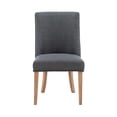 thumbnail image 2 of Linon Hale 5 Pce Upholstered Dining Set Round Table in Natural Wood/Gray Fabric, 2 of 16