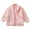 Pink, variant on CYRBOKO Fleece Jackets for Girls, Long Sleeve Lightweight Full-Zip Hoodless Kids Outerwear Blue Size 7-8 T