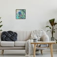 thumbnail image 2 of Bold Fern Leaf Overlapping Collage Botanical & Floral Graphic Art Black Framed Art Print Wall Art, 2 of 7