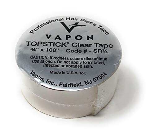 Vapon Topstick Clear Double Sided Medical Grade Adhesive Tape Roll 3/4 x 108