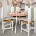 thumbnail image 3 of Sage Green Striped Chair Back Covers, Removable Chair Covers for Dining Chairs Set of 4, Washable Chairs Slipcovers Back Seat Protector for Wedding Party 19"x20", 3 of 9