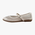 thumbnail image 2 of Aerosoles Baylee Women's Flats Crystal/Eggnog Mesh Fabric Size 8.5 M, 2 of 8