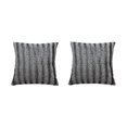 thumbnail image 4 of Coussin Tuxedo Argent 18X18 - Ensemble de 2, 4 of 4