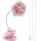 thumbnail image 3 of Ventilador de Clip Recargable por USB con Diseño de Flores, Rotación de 360° y Luces LED, Ideal para Cochecito de , Camping, Color Rosa., 3 of 5