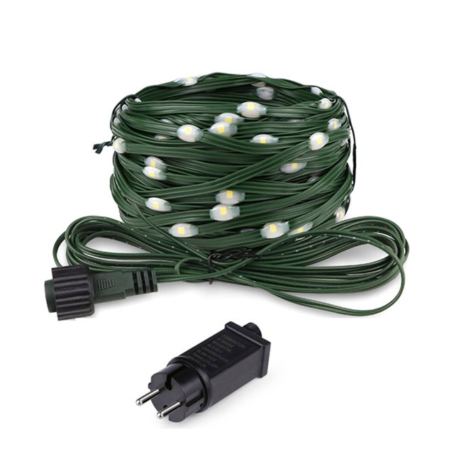 Luces de Hadas Navideñas de 8 Modos para Bodas, Dormitorios, , Jardines, Árboles, Decoración, Luces LED de 100 M, Enchufe Europeo de 220 V