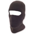 thumbnail image 2 of grinderPUNCH Knitted Tactical Double Layered Face One 1 hole Ski Mask Assorted Colors, Brown, 2 of 2